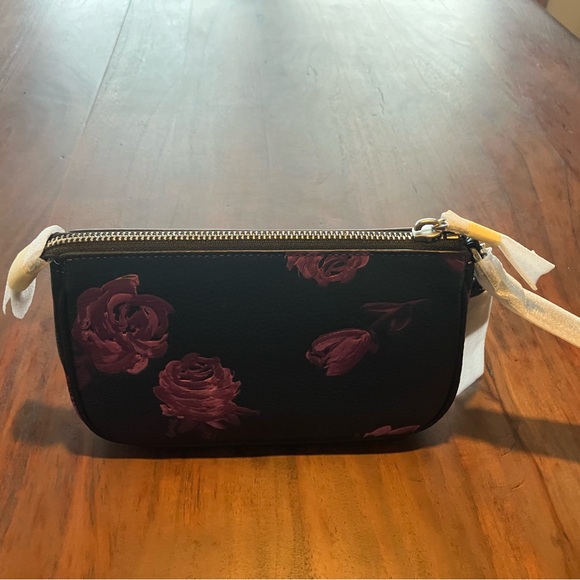 Coach Black and Purple Floral wristlet - Picture 4 of 8